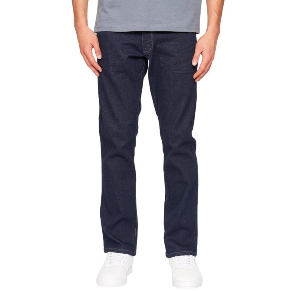 Crosshatch Mens Cadman Straight Leg Jeans / Raw